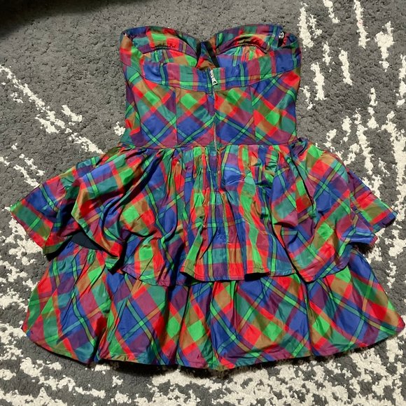 Plaid Mini Dress - Picture 2 of 2